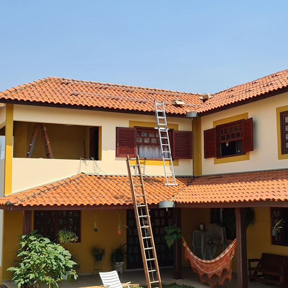 casa com energia solar fotovoltaica