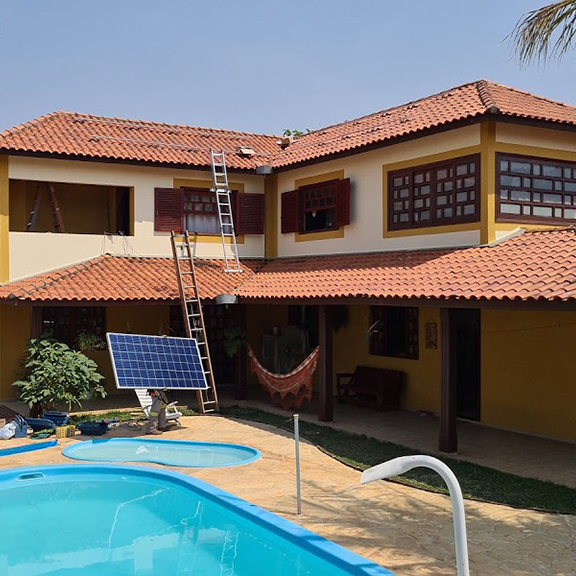 residência com energia limpa